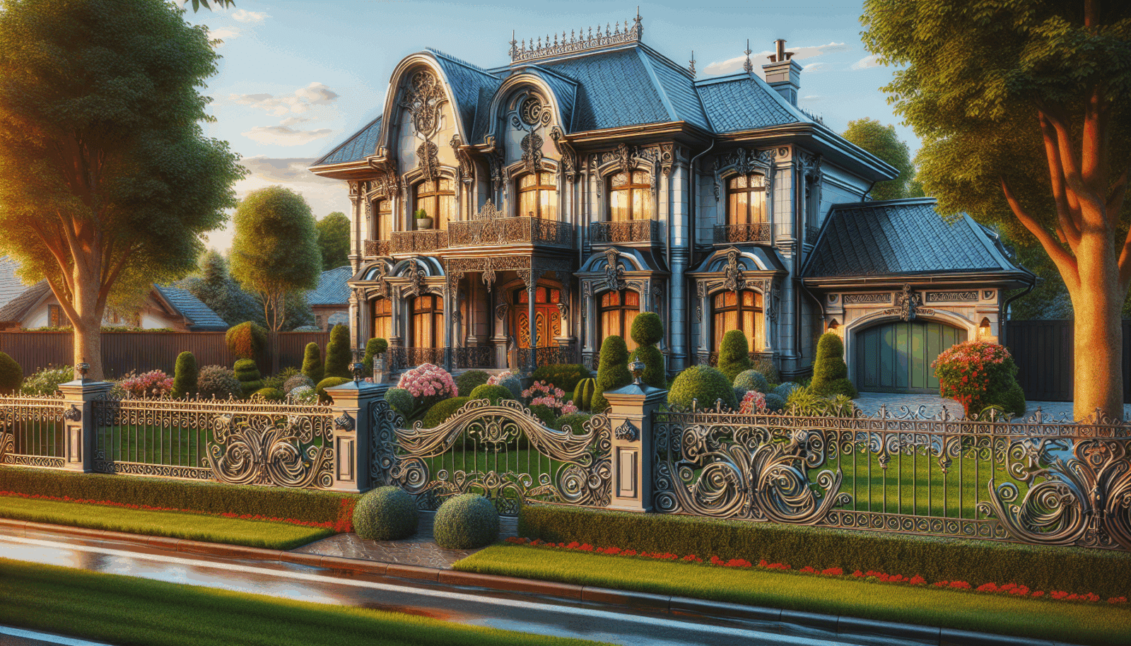 You are currently viewing Elevate Your Home’s Curb Appeal: The Advantages of a Wrought Iron Fence
