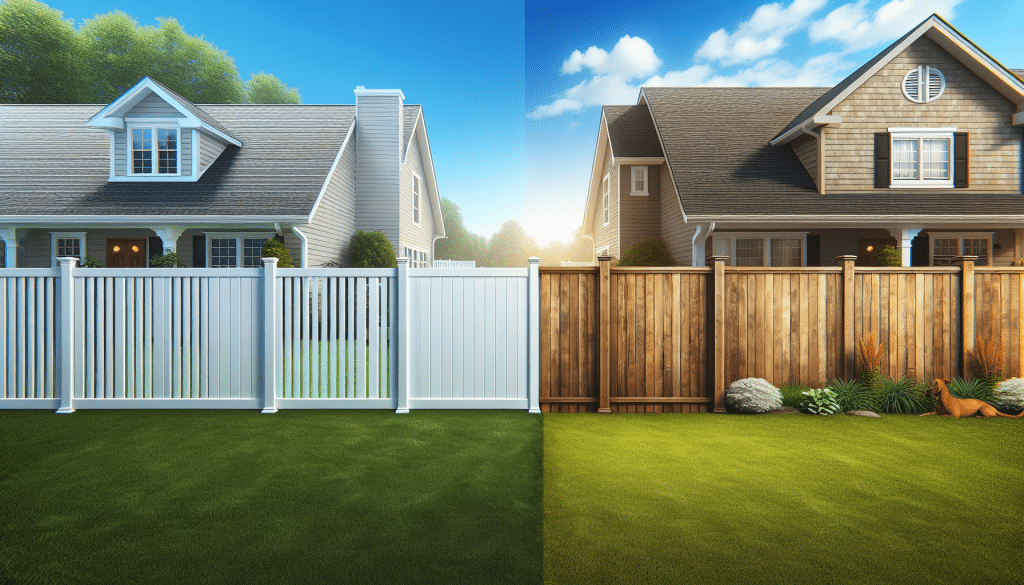 Read more about the article Comparison: White Vinyl Fence vs. Wood Fence