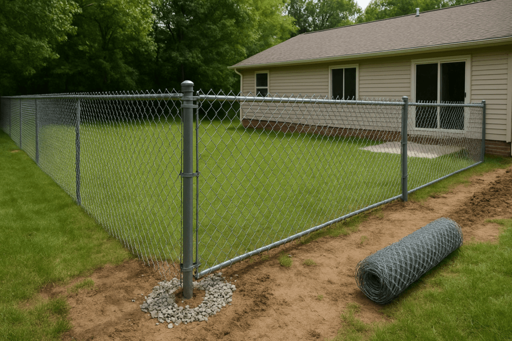 Read more about the article Residential Chain Link Fence Installation: Step-by-Step