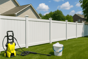 Read more about the article How to Clean and Maintain a Vinyl Fence